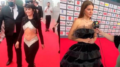 La China Suárez y Lali Espósito brillaron en la alfombra de los Premios Platinos