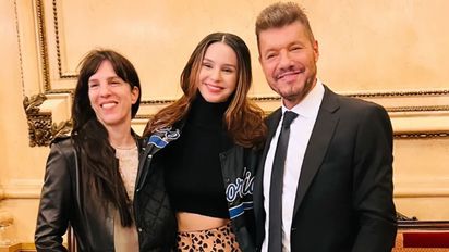 Marcelo Tinelli y Paula Robles de nuevo juntos para apoyar a su hija Juana