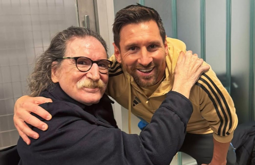 Fotos: Lionel Messi y Charly García se encontraron tras el partido de Argentina