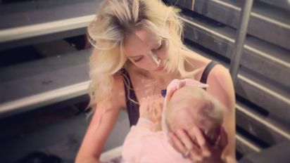 Luisana Lopilato fue a ver a Michael Bubblé con Cielo, su hija más pequeña