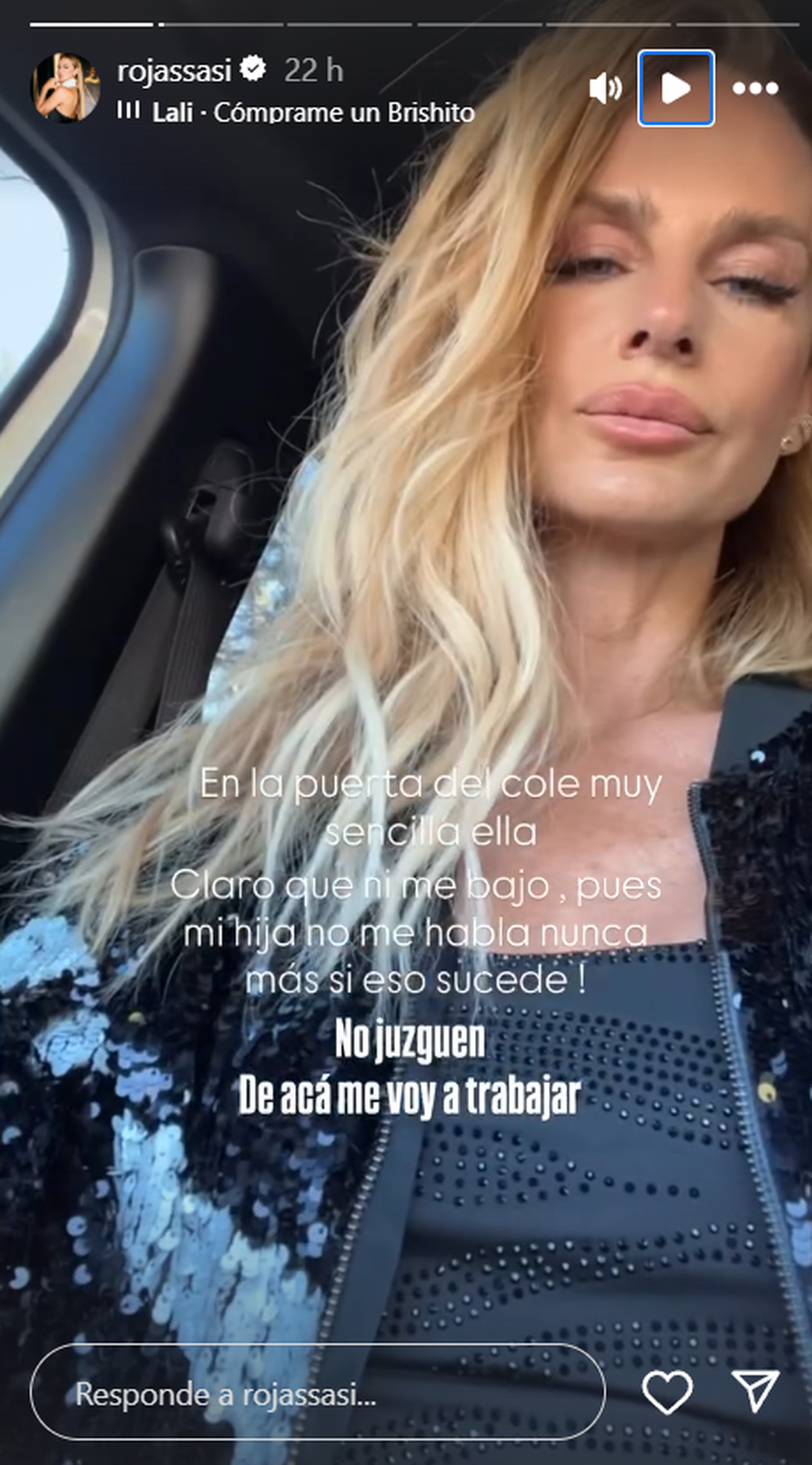 El sorpresivo look de Sabrina Rojas para buscar a sus hijos al cole y ...