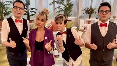 El hijo de Flor Peña la chicaneó al aire de Flor de Equipo