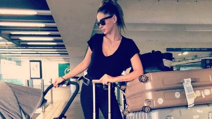 La China Suárez llegó a la Argentina