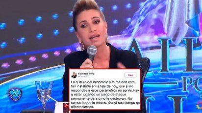 ¿Florencia Peña se baja del Bailando?; un misterioso tweet y ausente toda la semana la alejan de Tinelli