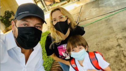 Marcelo Tinelli se mostró emocionado por el regreso a clases de Lorenzo