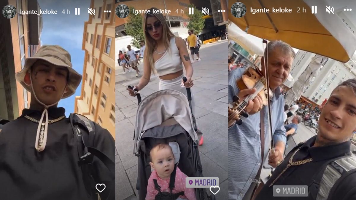 Historias subidas a Instagram por L-Gante