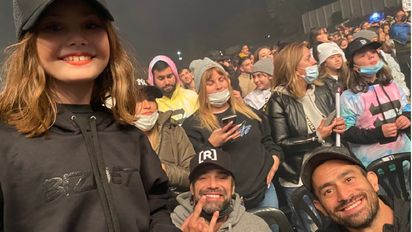 El Tucu López llevó a los hijos de Sabrina Rojas al recital de María Becerra, y se encontraron con Luciano Castro