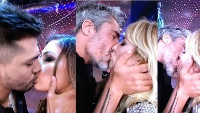 Concurso de besos en Bailando: chaparon Tyago con Rocío Robles y Paladini con Guirao Díaz
