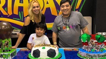 Diego Maradona se encontró con su hijo Dieguito 