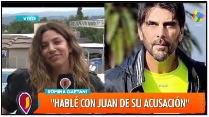Romina Gaetani sobre Juan Darthés: ''él iba acompañado de sus hijos y en un momento veo que me miraban con cara de ort.''