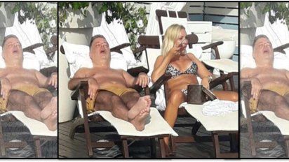 Viralizan una foto de Doman roncando