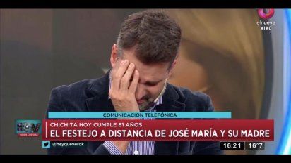 José María Listorti se largó a llorar en vivo al no poder estar en el cumpleaños de su mamá