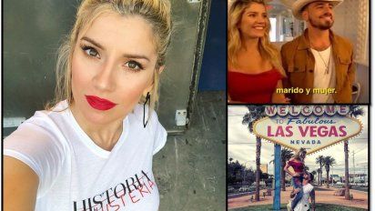 Laurita Fernández reveló que en su casamiento con Fede Bal en Las Vegas dio el nombre de otra actriz