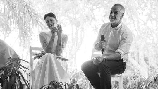 Christian Petersen y su mujer Sofía, el día de su casamiento. 