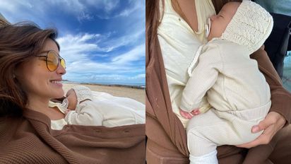 Las fotos de Calu Rivero con Tao en la playa