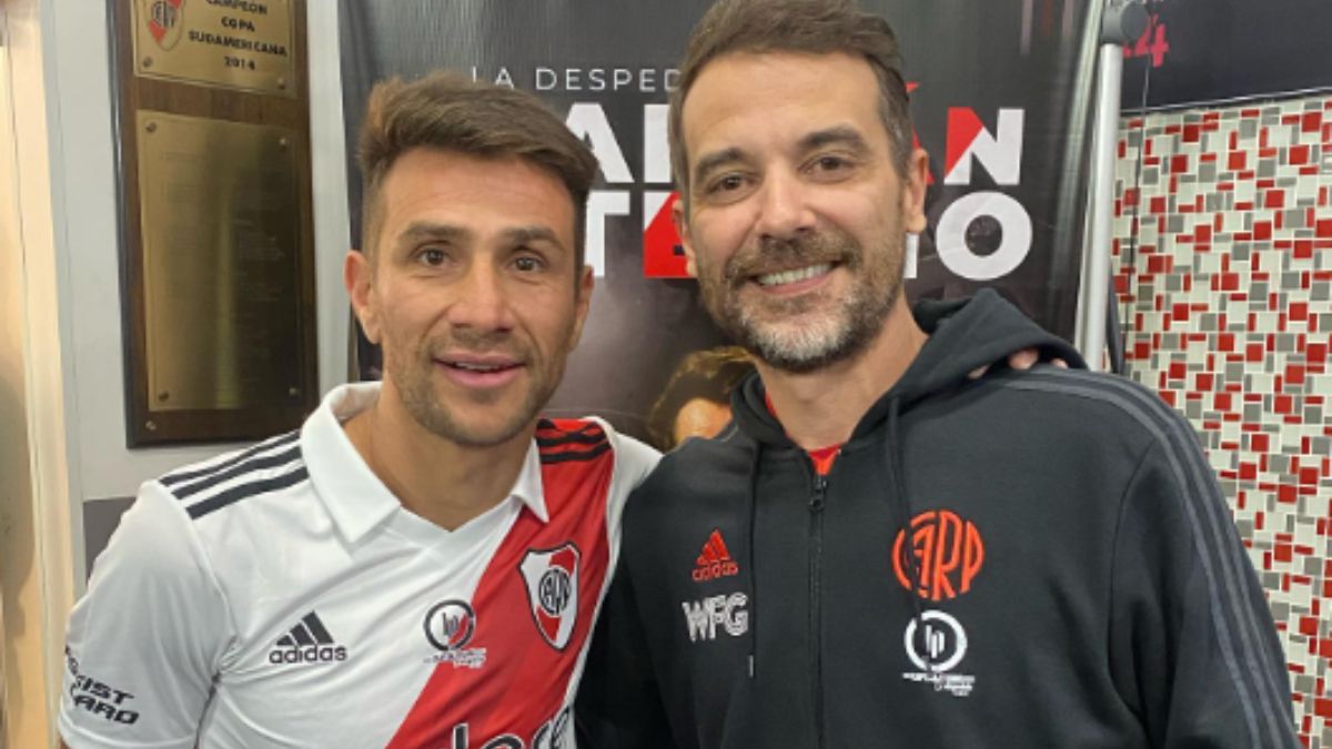 Pedro Alfonso estuvo en la despedida de Ponzio y fue furor en las redes