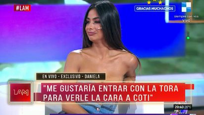 Daniela contó contra quién apuntará su estrategia de juego de volver a 