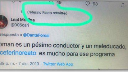 El furioso cruce de Doman con un panelista; que lo destruyó en Twitter