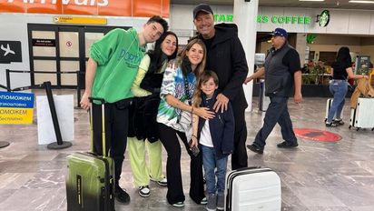 Reencuentro familiar: Marcelo Tinelli viajó con sus hijos a México