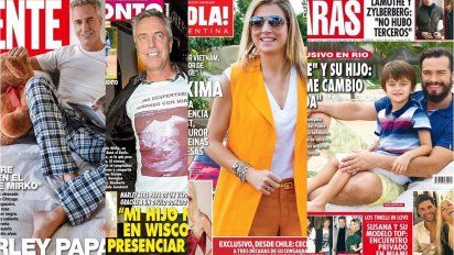 Papás para todos: Marley en Gente y Pronto; Josué y su hijo en Caras; Máxima en Hola