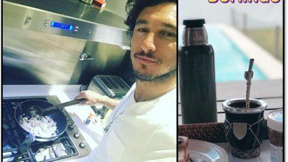 El fin de semana de soltero de Pico Mónaco: se cocinó algo y anduvo como bola sin manija