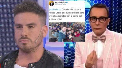 Polino se despachó contra Fede Bal por la crítica a Oreiro: 