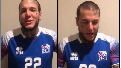 Insólito video de Alex Caniggia alentando a la selección 