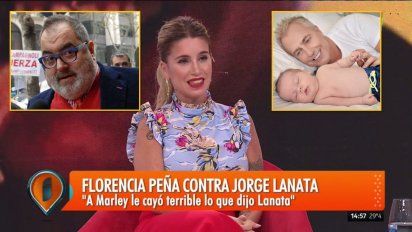 Flor Peña contestó la crítica de Lanata: ''Él habla siempre desde la agresión, a Marley el tema le dolió''