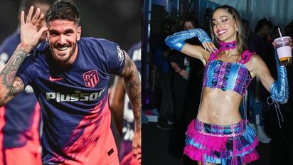 ¡Qué beso! Rodrigo De Paul publicó su primera foto con Tini Stoessel