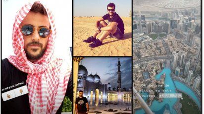 Las vacaciones de Diego Leuco: un soltero perdido entre rascacielos y desiertos