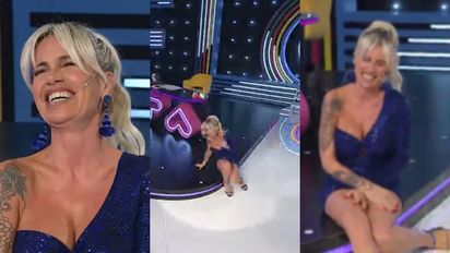 Florencia Peña protagonizó un desopilante blooper: se cayó mientras desfilaba en su programa