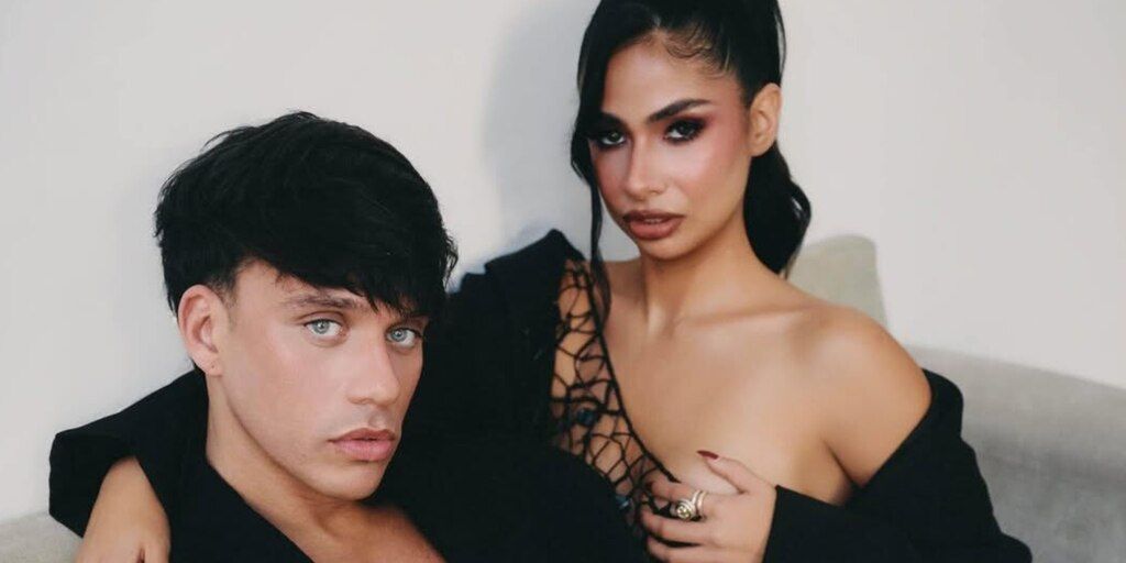 Daniela Celis y Nick Sicaro, juntos en una producción fotográfica audaz