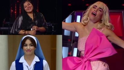 Lali Espósito emocionada con una participante de La Voz