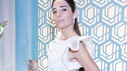 Juana Viale con look total white 