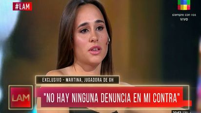 Martina habló en 