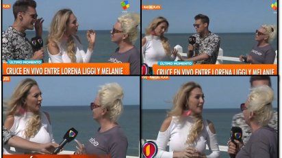 La bailarina Lorena Liggi y Melanie amiga de Carmen Barbieri casi a las trompadas al aire