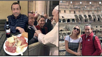 Después de confesar que tiene cáncer, Pachano viajó con su hija a ver al Papa Francisco