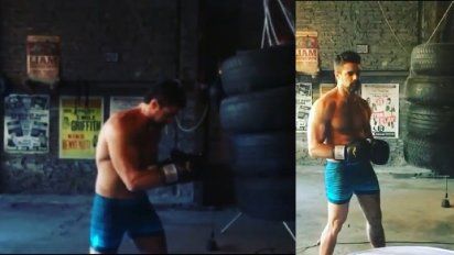 Más sexy que nunca, Luciano Castro subió un video boxeando en ropa interior