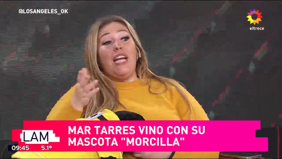 Mar Tarrés fue angelita por un día junto a su perro Morcilla