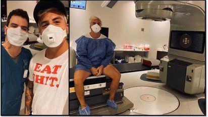 El posteo de Fede Bal en su primer día del tratamiento de rayos: 