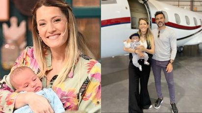 Mica Viciconte mostró el primer viaje de Luca en avión: ¿Cómo se portó?